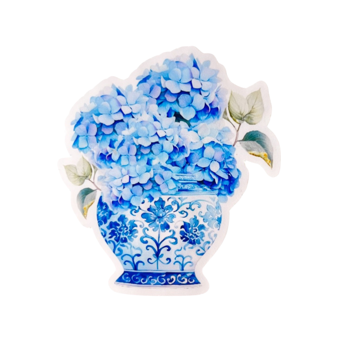 Blue Hydrangea Sticker