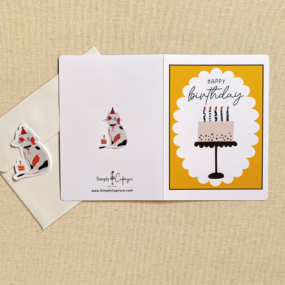 Whimsy Cake Happy Birthday Card