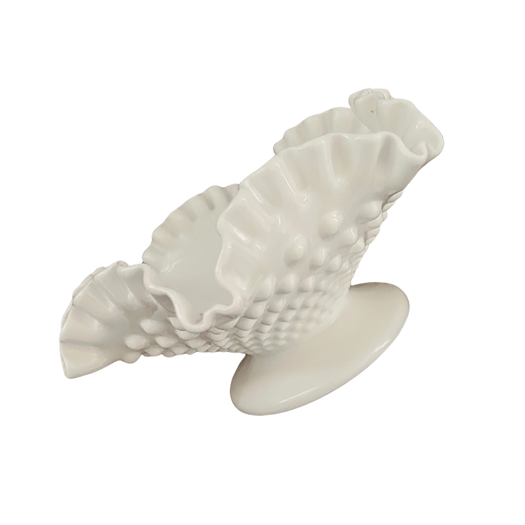 Vintage FENTON Hobnail Candle Bowl