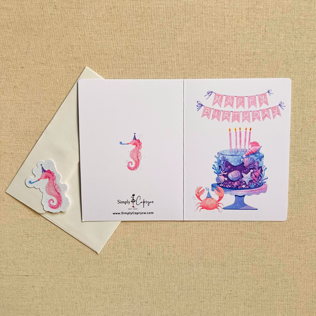 Under The Sea Happy Birthday Card
