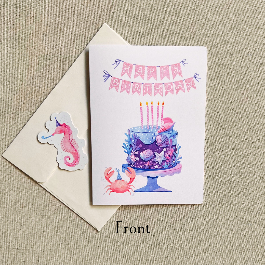 Under The Sea Happy Birthday Card