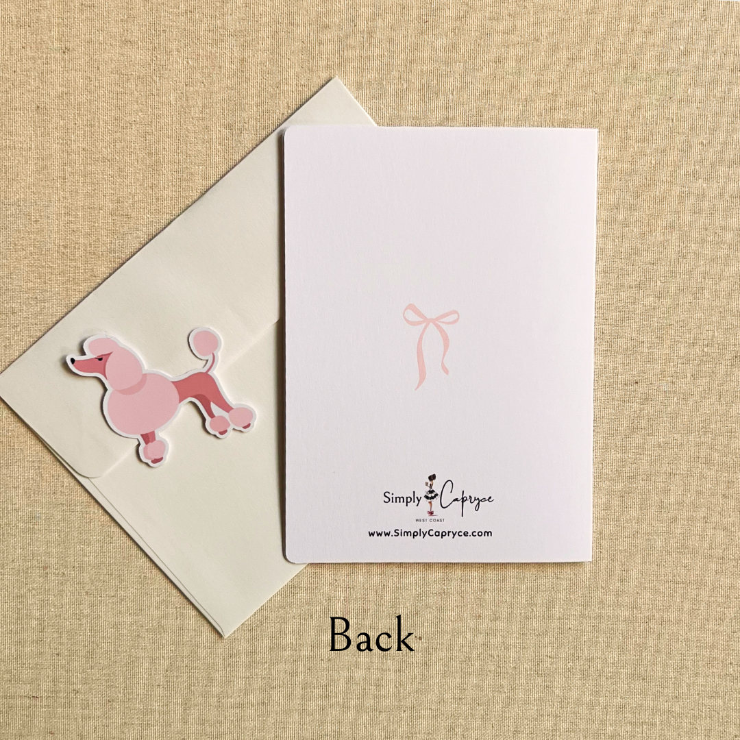Ms. Poodelle Card