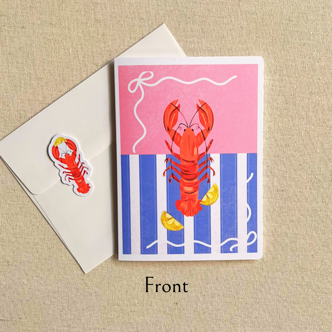 Lobster & Lemons Greeting Card