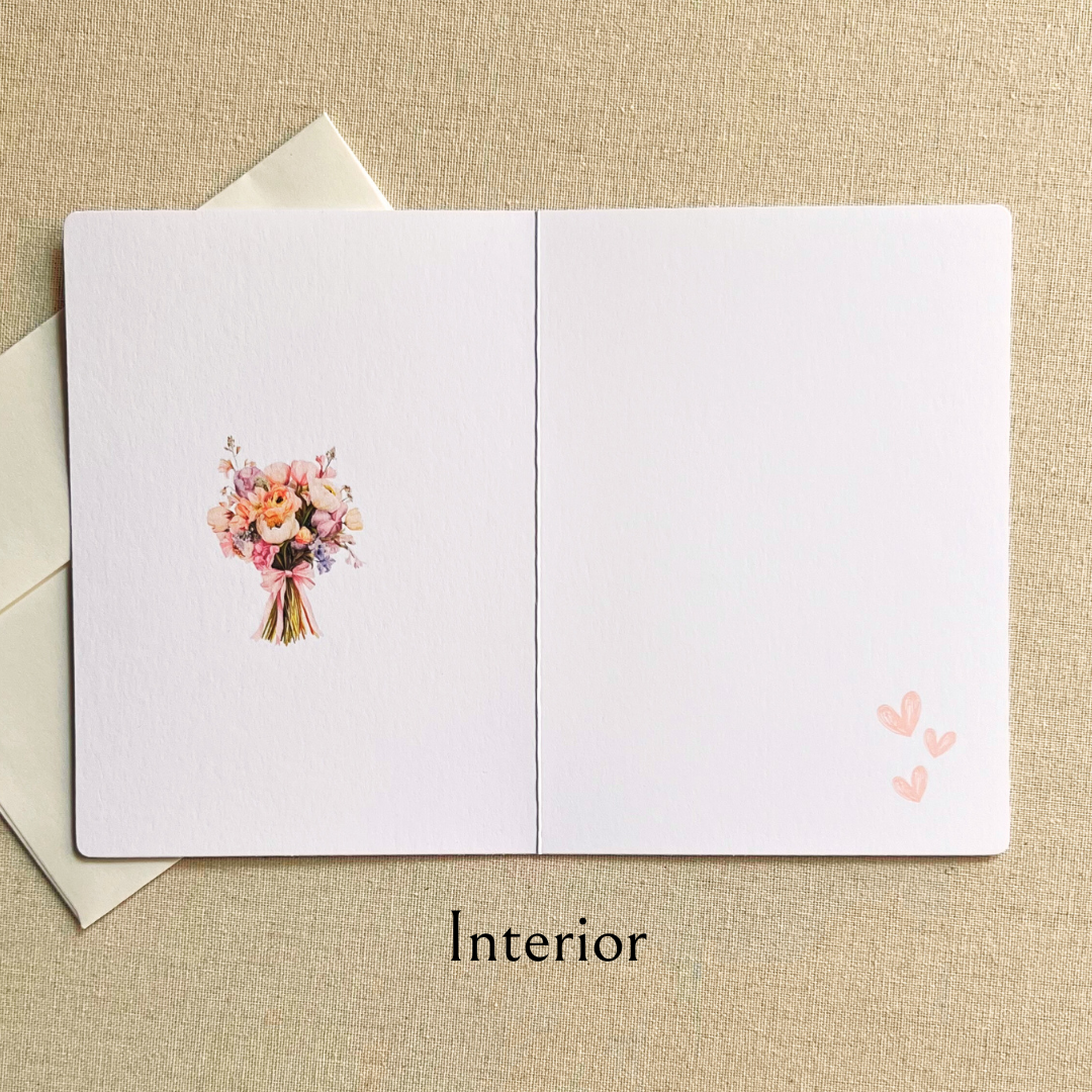 Blushed Market Bouquet Greeting Card