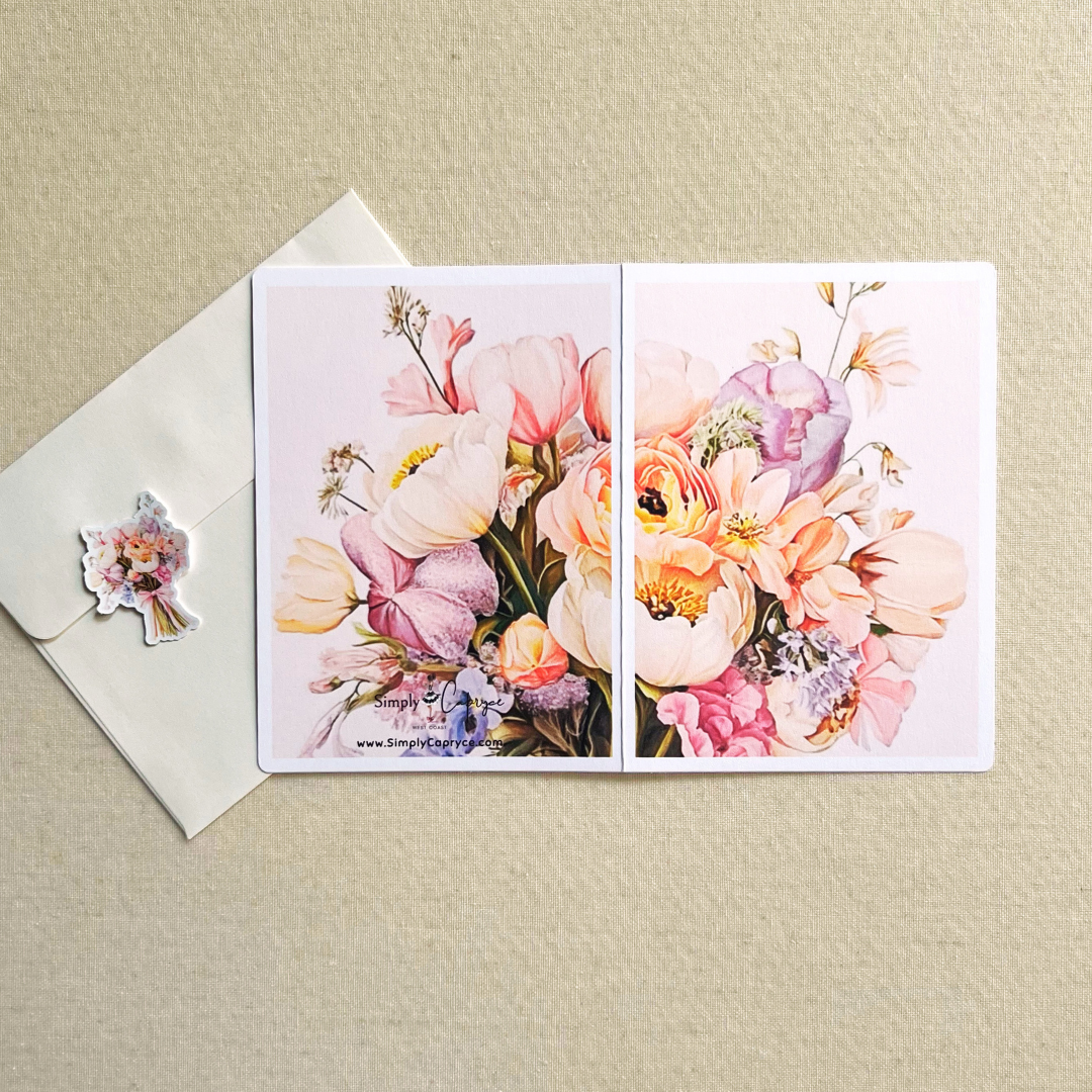 Blushed Market Bouquet Greeting Card