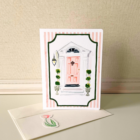 Pink Door Greeting Card