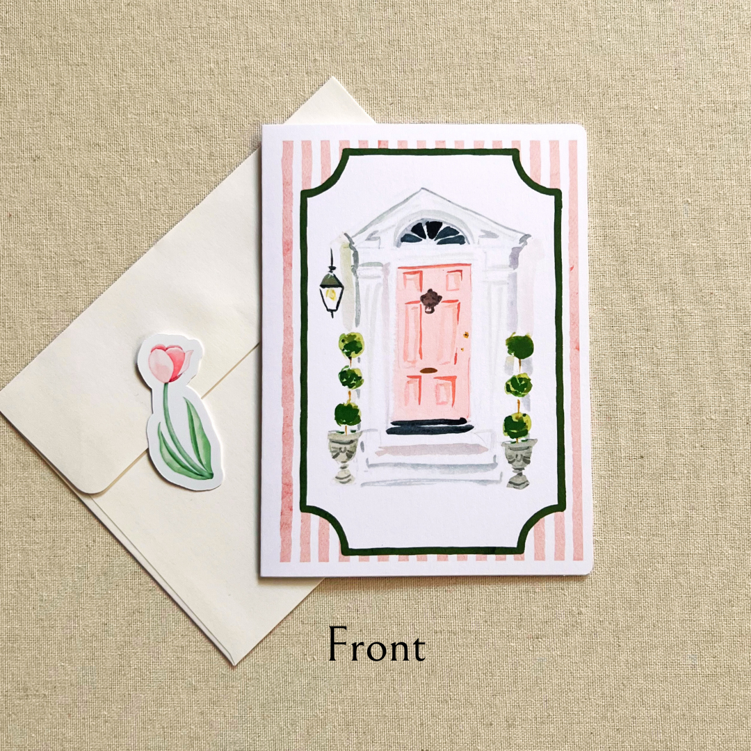 Pink Door Greeting Card
