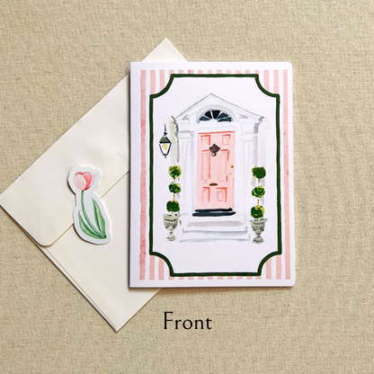 Pink Door Greeting Card