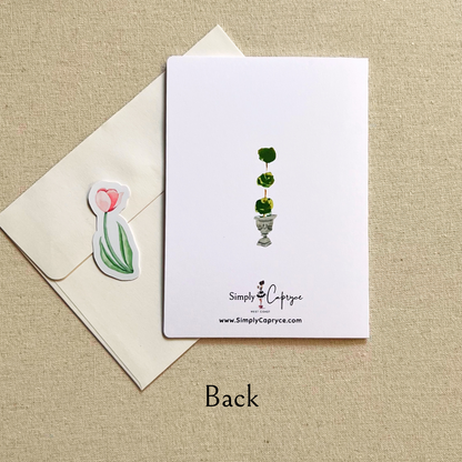 Pink Door Greeting Card
