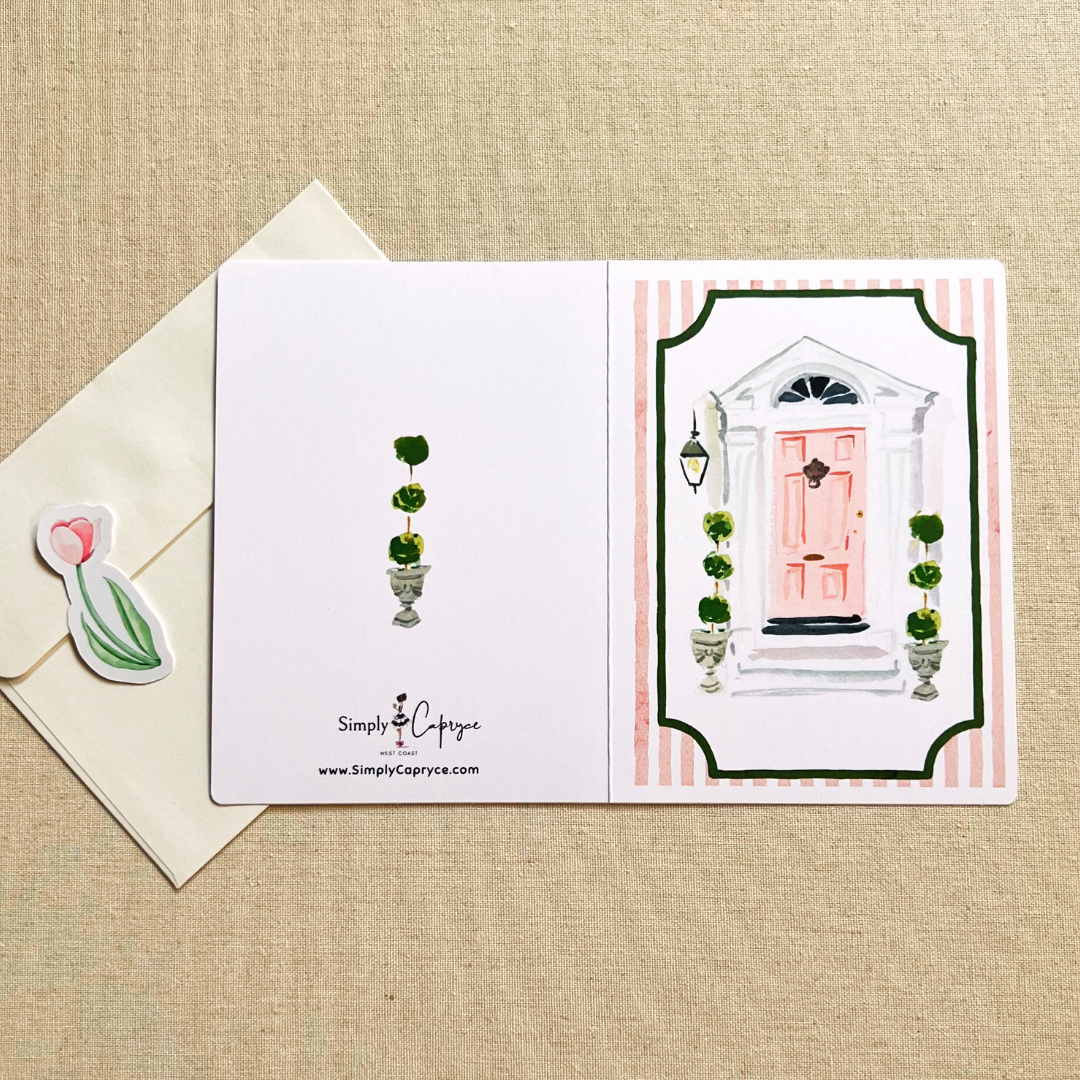 Pink Door Greeting Card