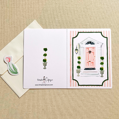 Pink Door Greeting Card