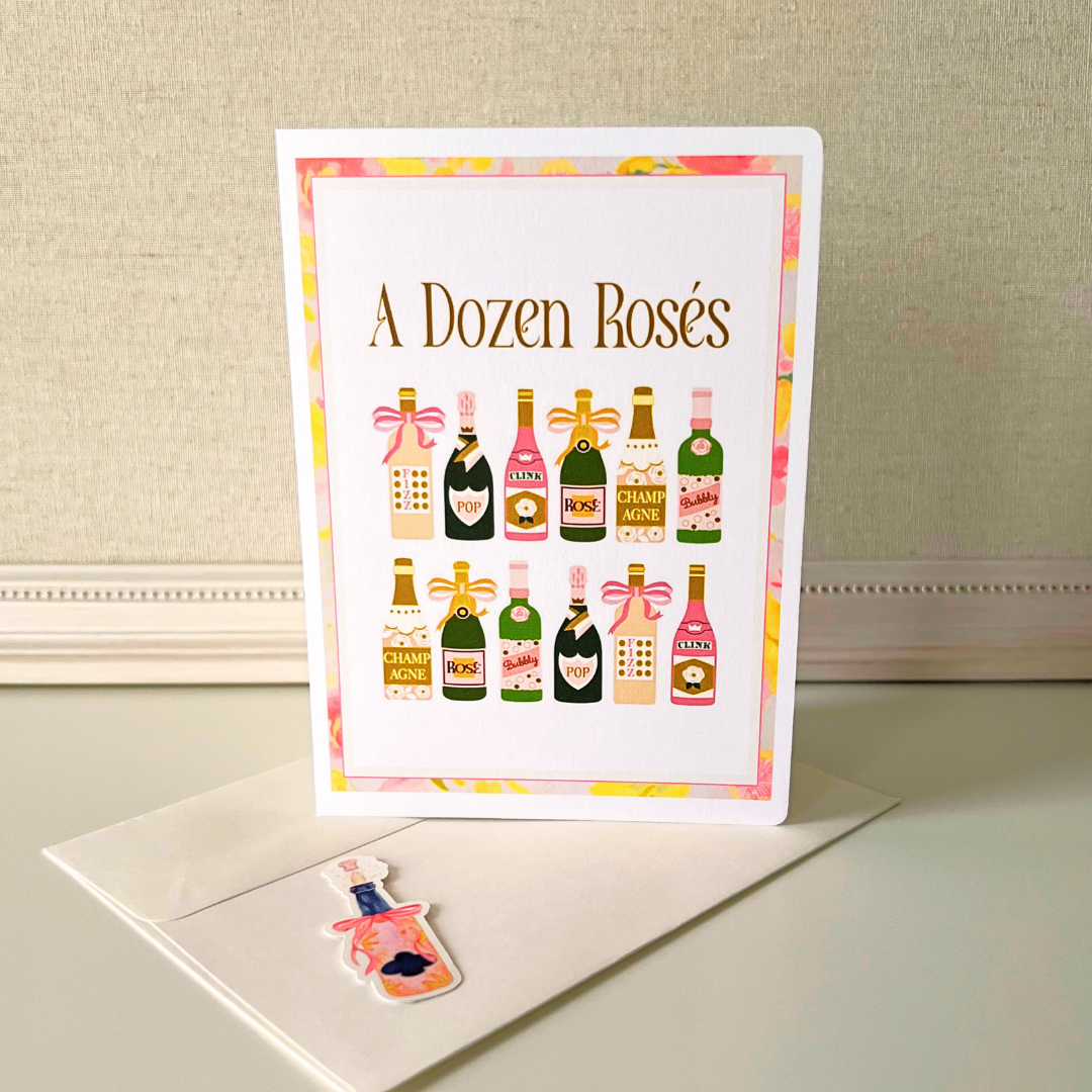 A Dozen Rosés Greeting Card