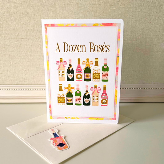 A Dozen Rosés Greeting Card