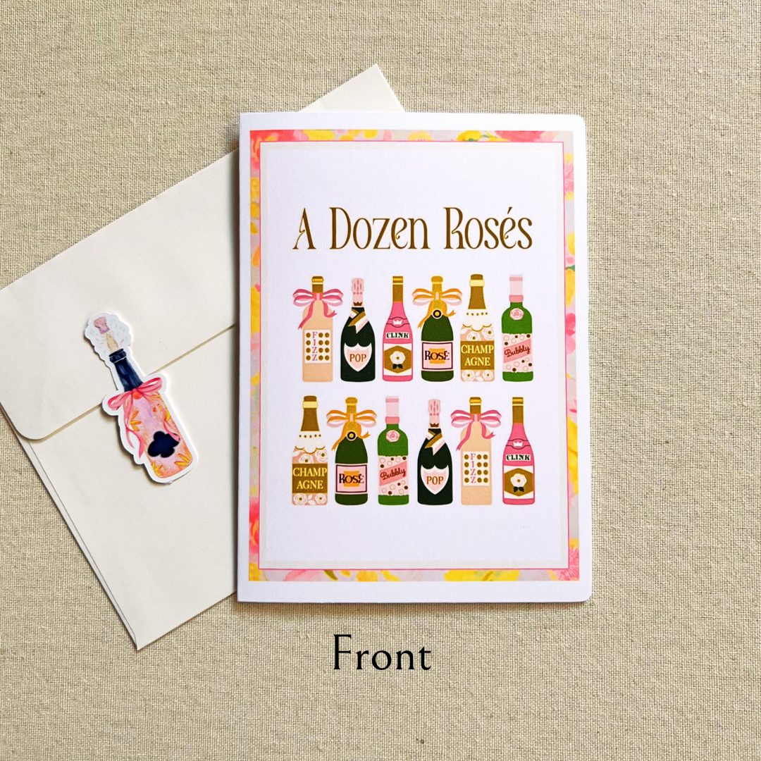 A Dozen Rosés Greeting Card