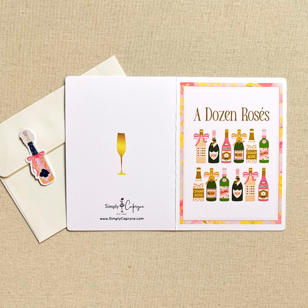 A Dozen Rosés Greeting Card