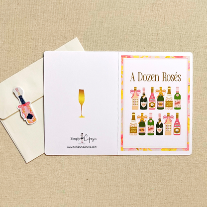 A Dozen Rosés Greeting Card