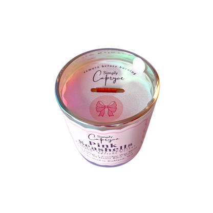 Pink Seashells Candle