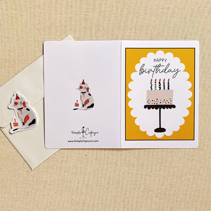 Whimsy Cake Happy Birthday Card