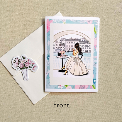 Lunch With a View Greeting Card