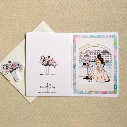 Lunch With a View Greeting Card