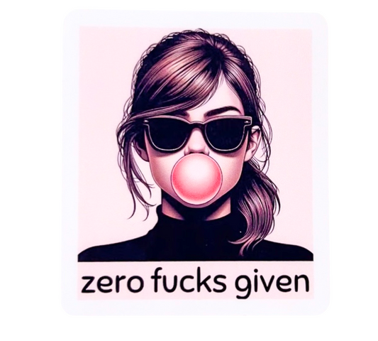 Zero F**KS Given Sticker