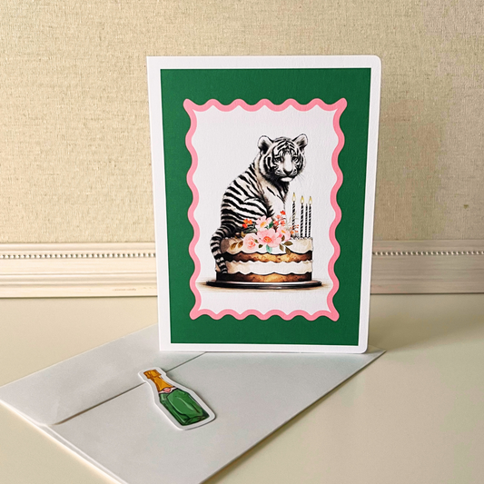 Adorable Tiger Birthday Card
