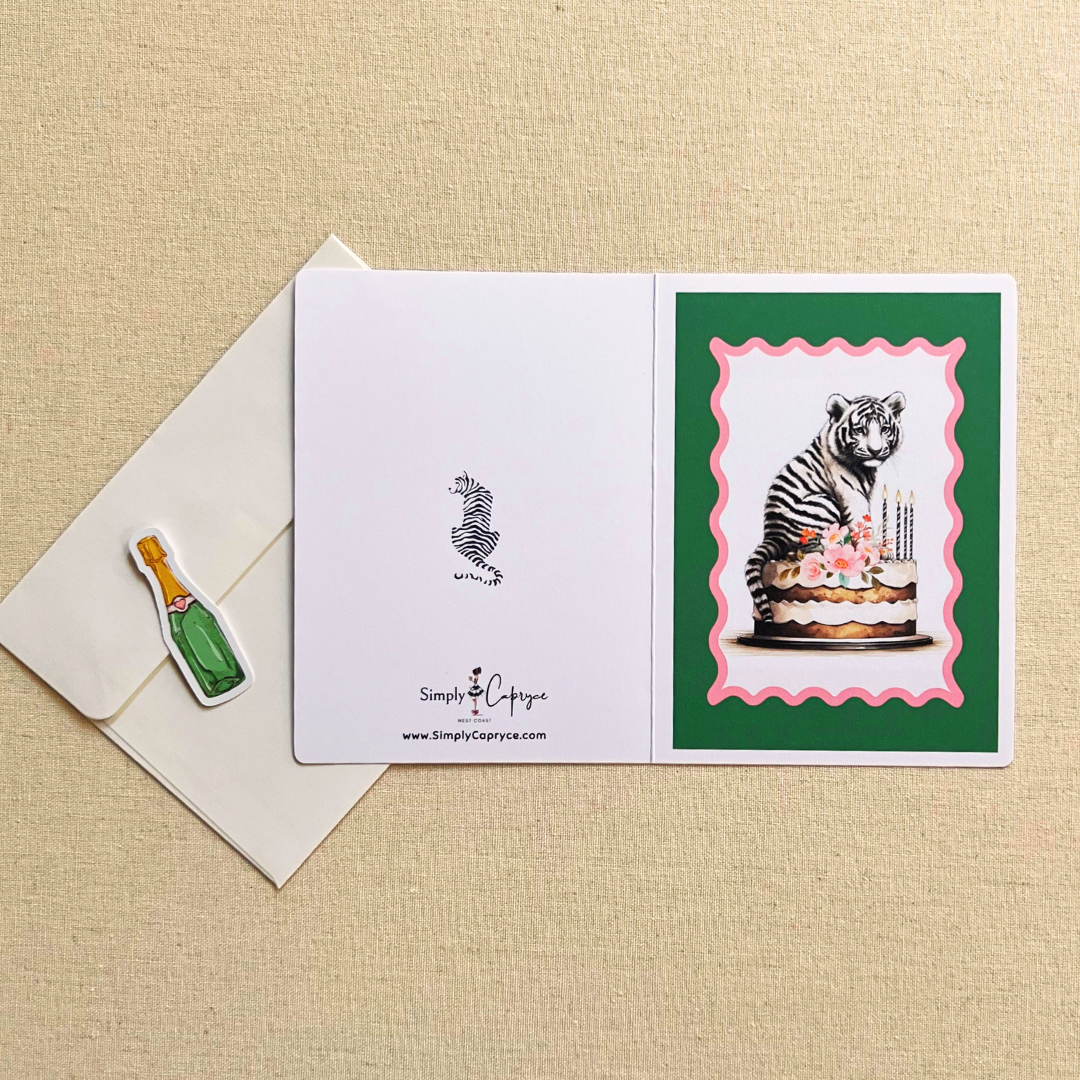 Adorable Tiger Birthday Card