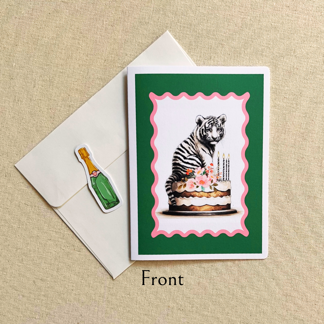 Adorable Tiger Birthday Card