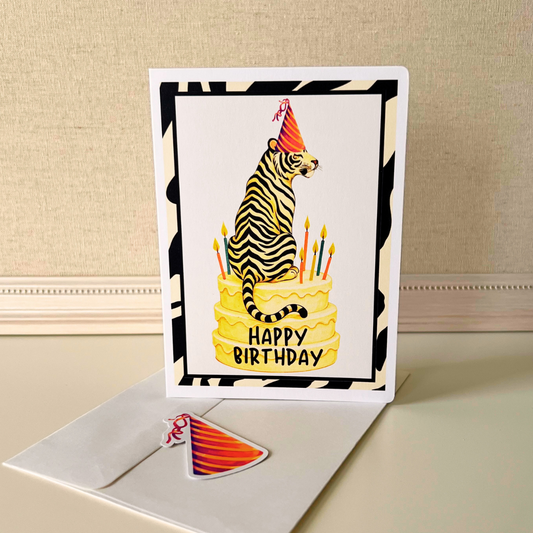 Handsome Tiger Birthday Card