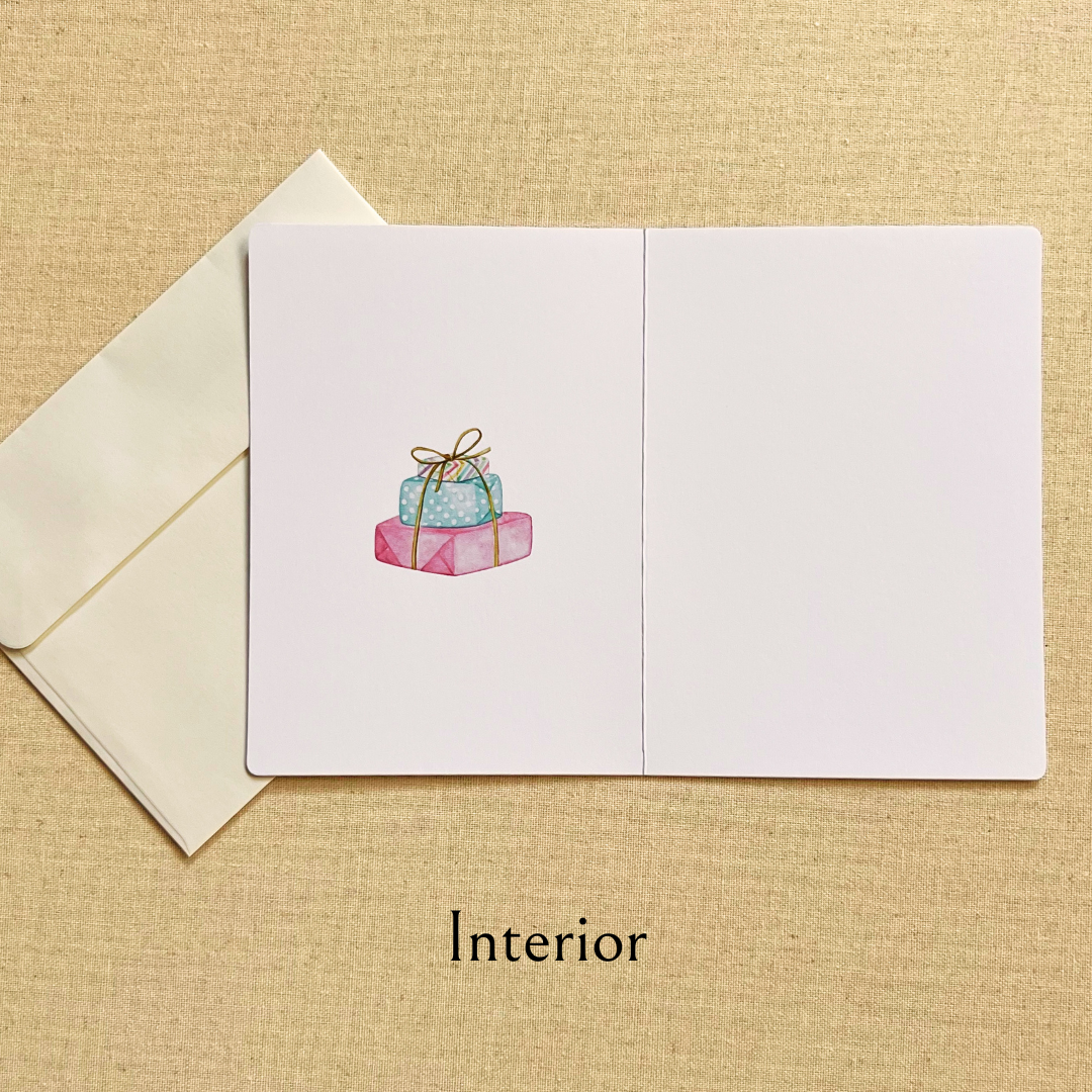 Happy Birthday Girl & Balloons Card