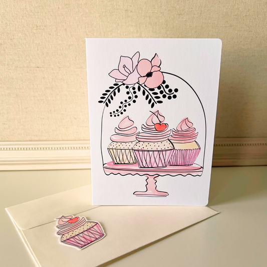 Pretty Cupcakes Card