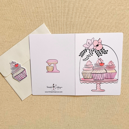 Pretty Cupcakes Card