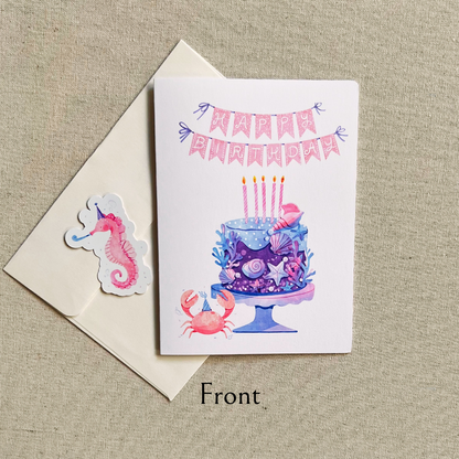 Under The Sea Happy Birthday Card