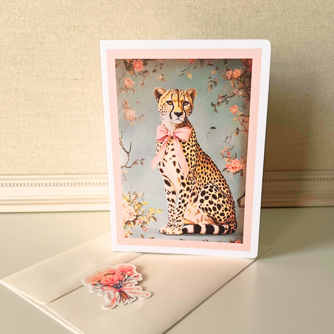 Classy Cheetah Greeting Card