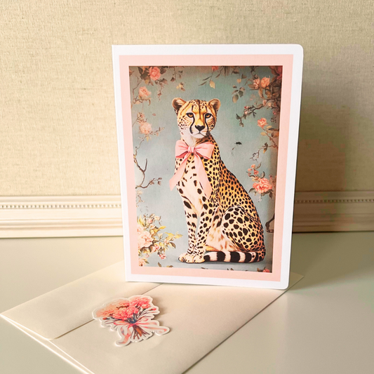 Classy Cheetah Greeting Card