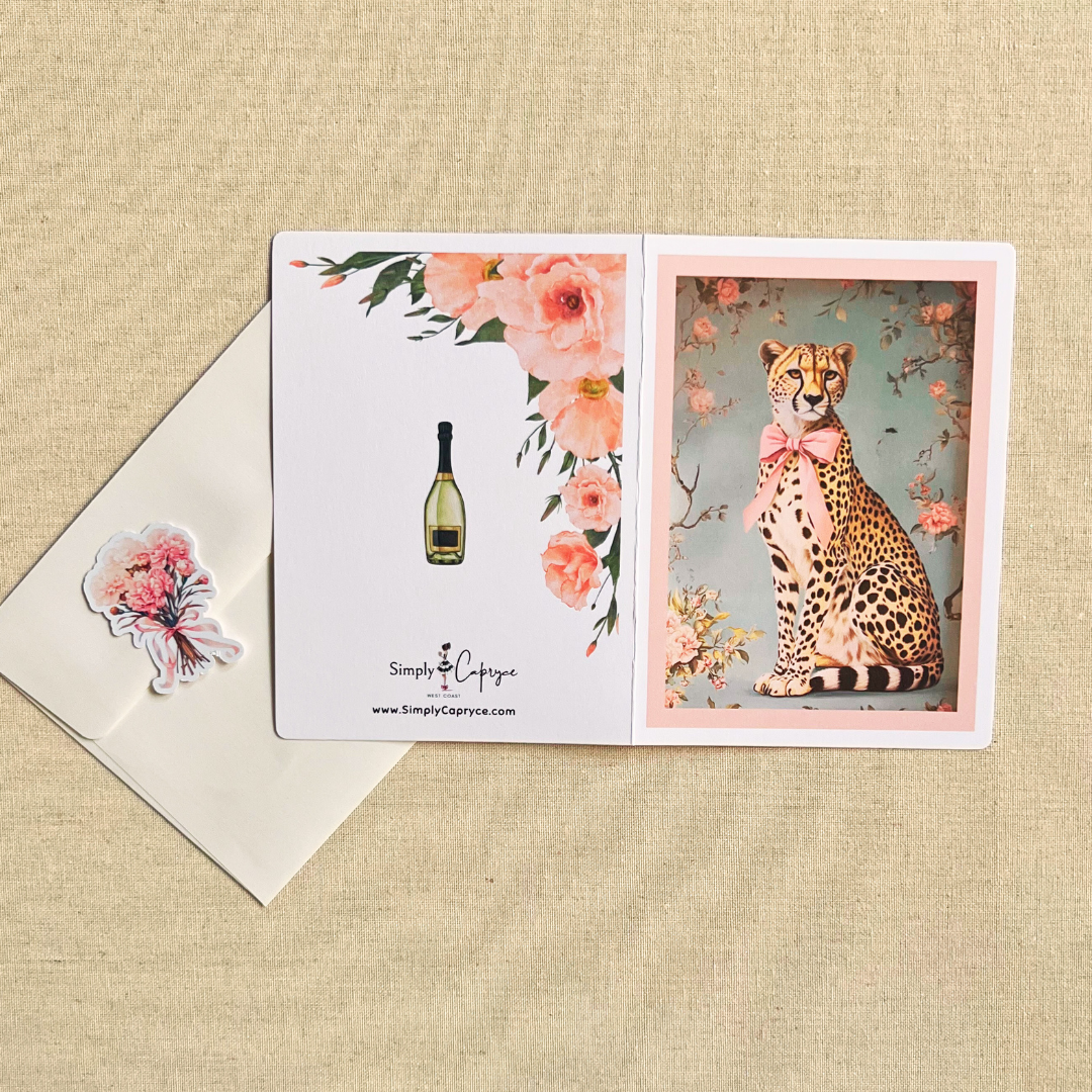 Classy Cheetah Greeting Card