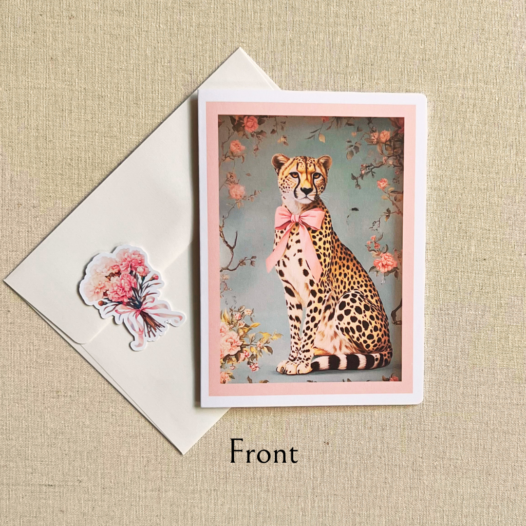 Classy Cheetah Greeting Card