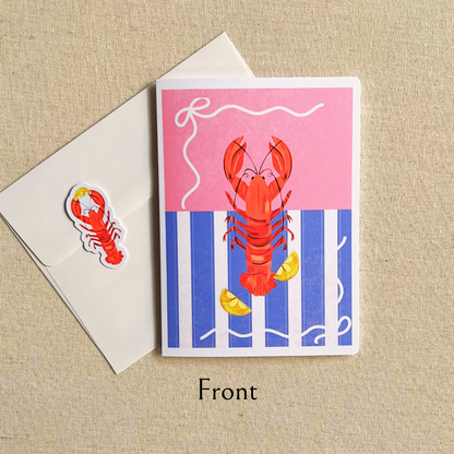 Lobster & Lemons Greeting Card