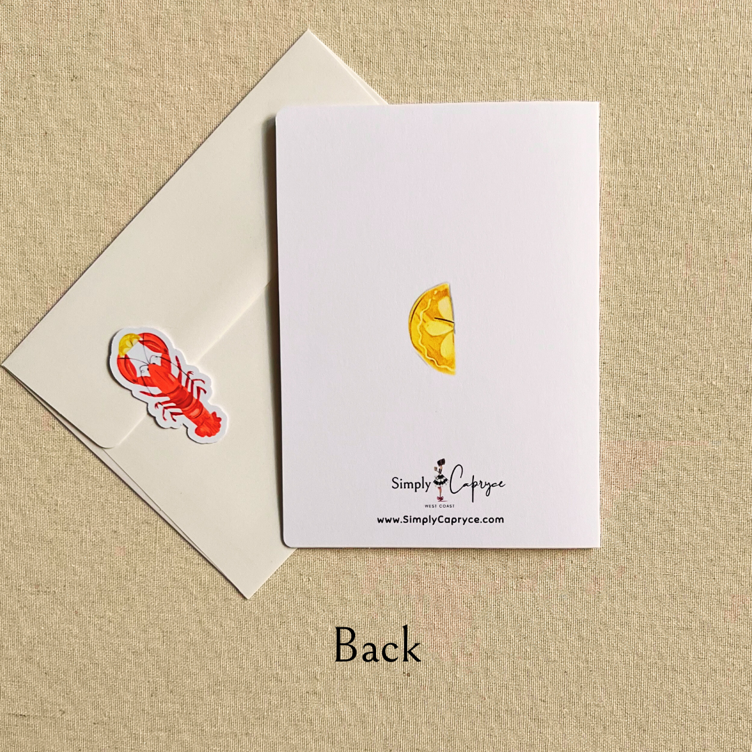 Lobster & Lemons Greeting Card