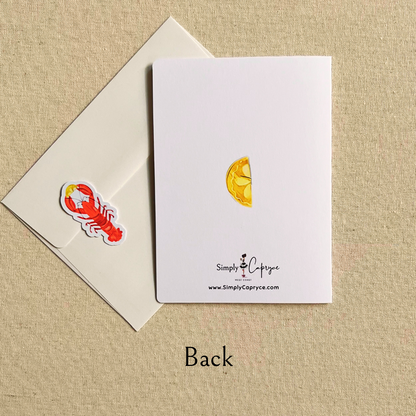 Lobster & Lemons Greeting Card