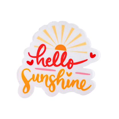 Hello Sunshine & Hearts Sticker