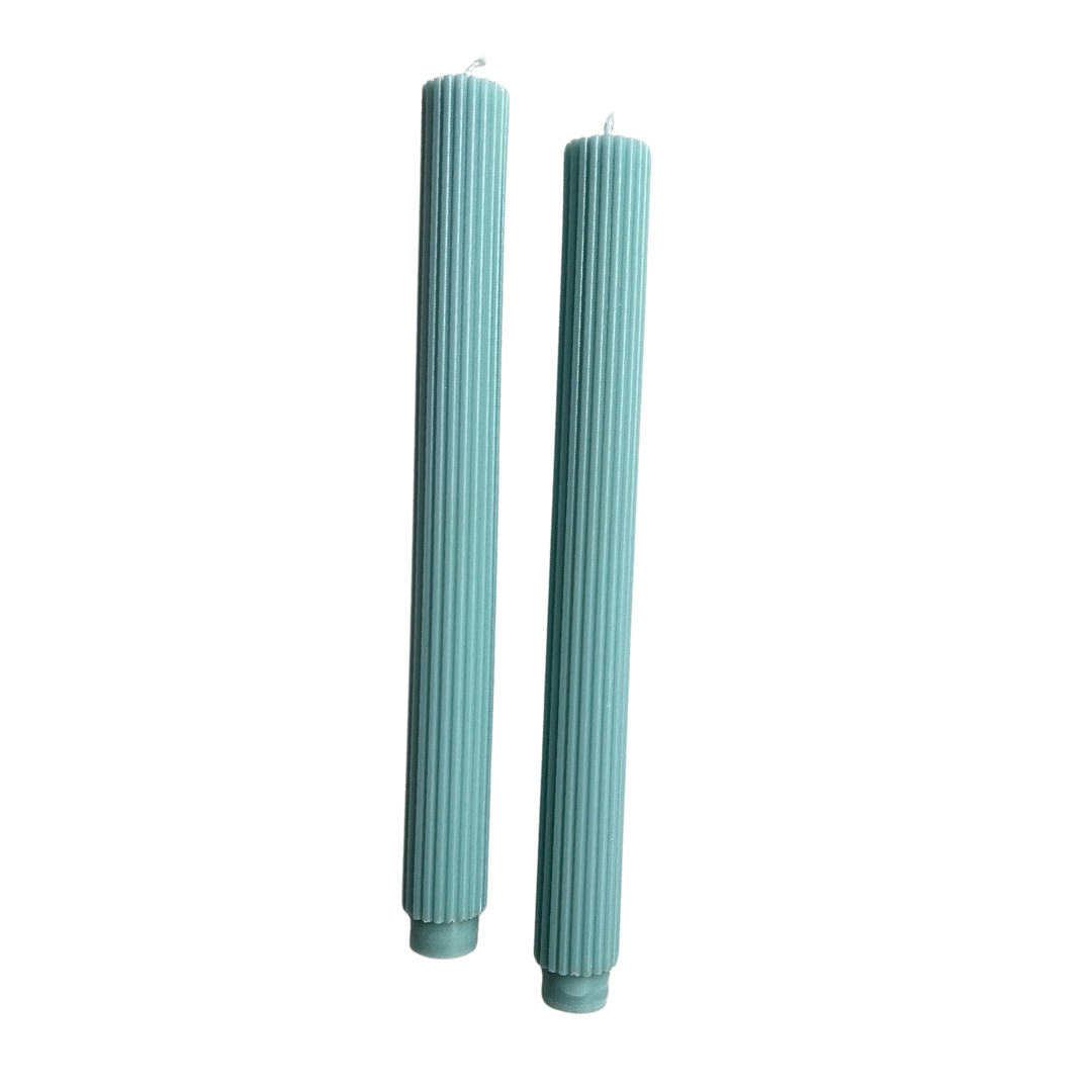 Fluted Taper Candle - 2 pk.