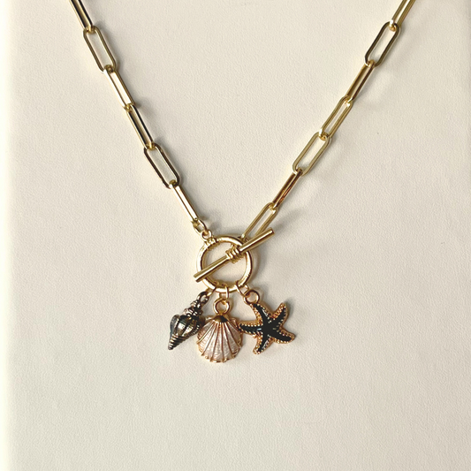 Seaside Trio Charm Necklace