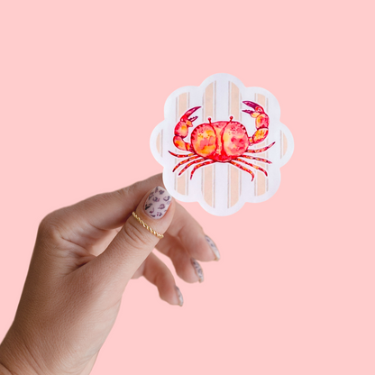 Cute Crab Sticker