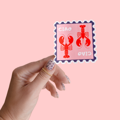 Ciao Ciao Lobster Sticker