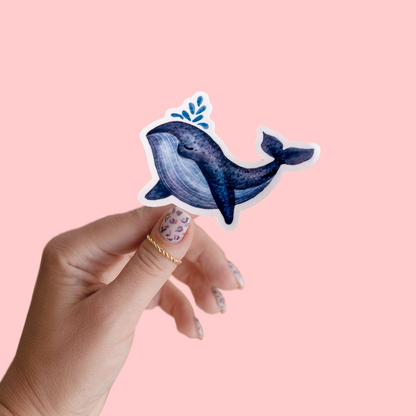 Happy Whale Sticker