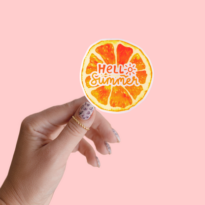 Hello Summer Sticker