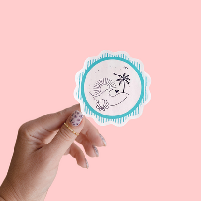 Beachy Vibes Sticker