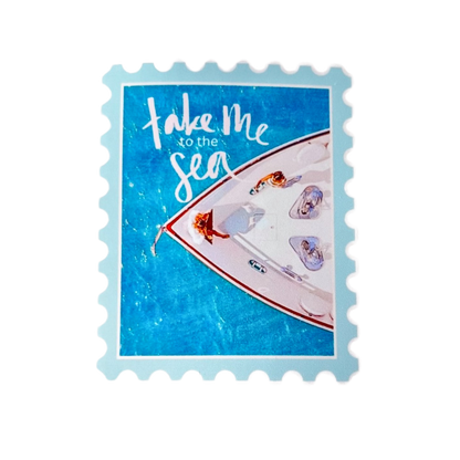 Take Me To The Sea Ticket Sticker