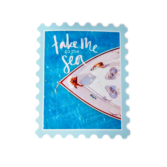 Take Me To The Sea Ticket Sticker